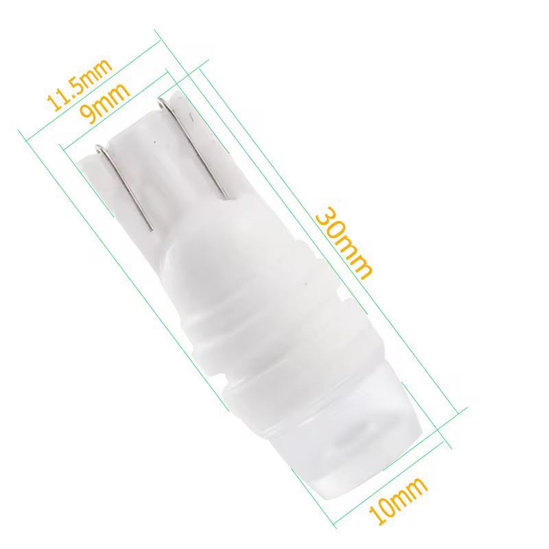 T10 Ceramic White Flashing LED Bulb (2 Pcs)